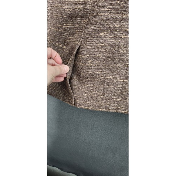 Ann Taylor Sz 6 Tweed Texture Brown‎ Gold Multicolor Lined Pencil Skirt NWT - Picture 4 of 12